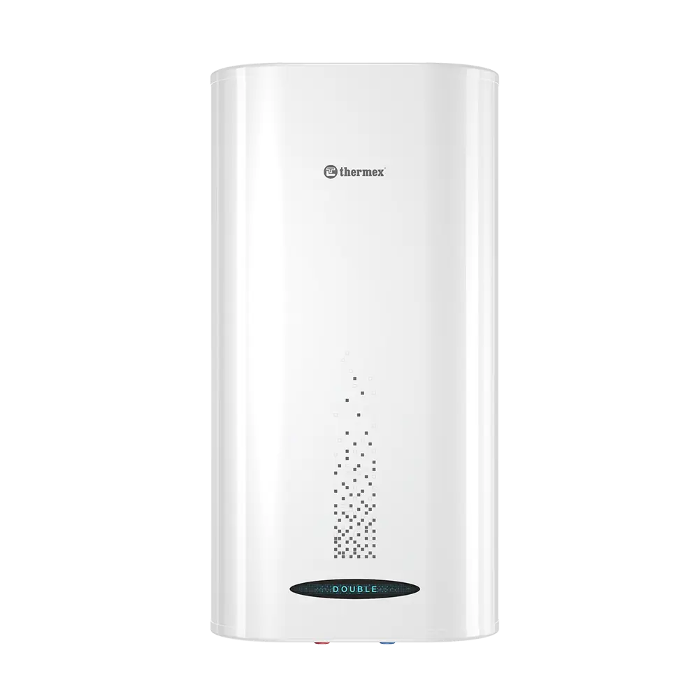 Фото Накопительный водонагреватель электрический 50 л Thermex Double 50 2.5 кВт нержавеющая сталь мокрый ТЭН белый Фото Накопительный водонагреватель электрический 50 л Thermex Double 50 2.5 кВт нержавеющая сталь мокрый ТЭН белый