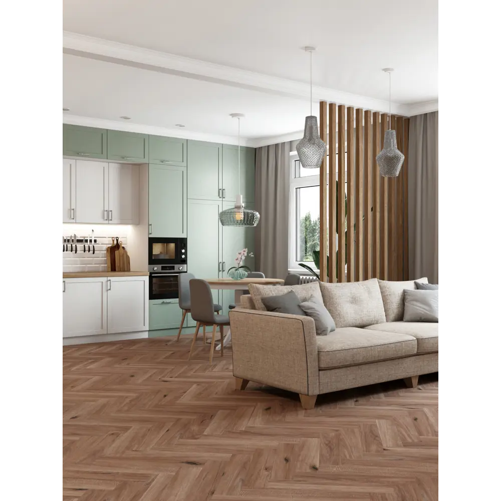 Фото SPC плитка Polmark Weave ST0202 43 класс толщина 4.50 мм 1.488 м², цена за упаковку Фото SPC плитка Polmark Weave ST0202 43 класс толщина 4.50 мм 1.488 м², цена за упаковку