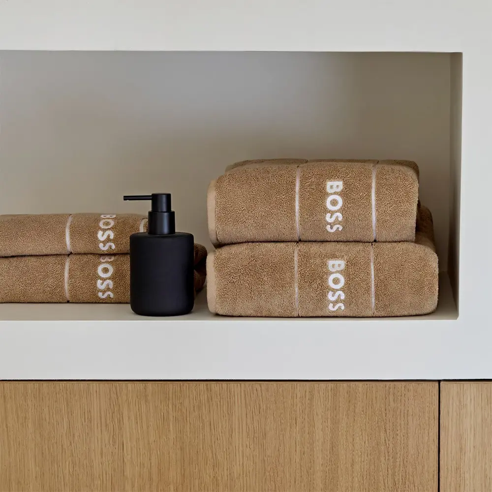 Фото 2 Полотенце Boss Plain pecan для ванной 70x140 см коричневый Фото 2 Полотенце Boss Plain pecan для ванной 70x140 см коричневый
