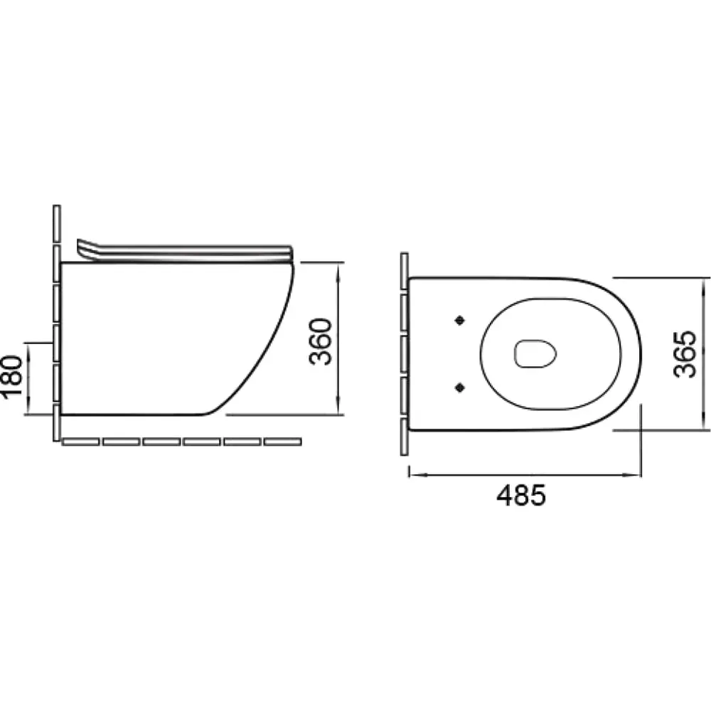 Фото 6 Комплект инсталляция с унитазом Enio 550202 цвет черный
