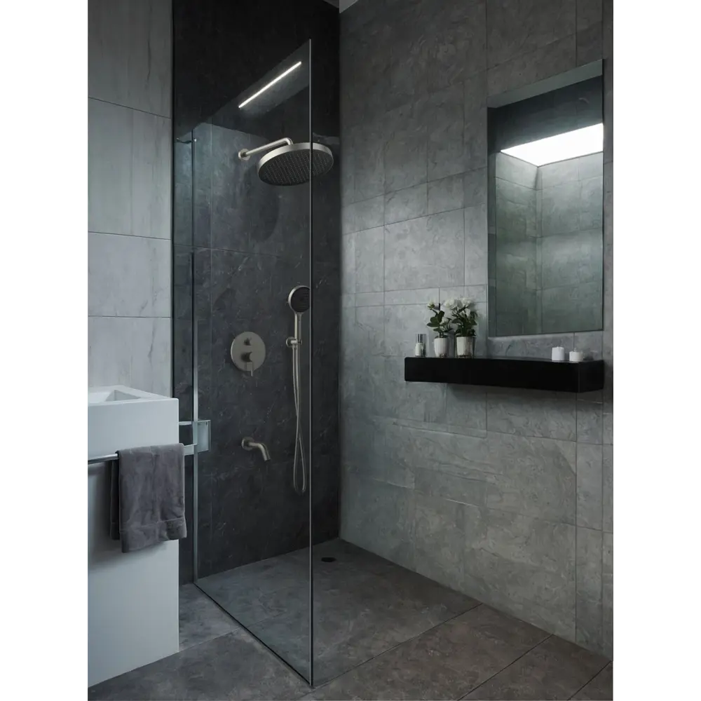 Фото 3 Душевая стойка Altrobagno Bilancia altrobagnobilancia040501ni встраиваемая 1 режимная цвет никель