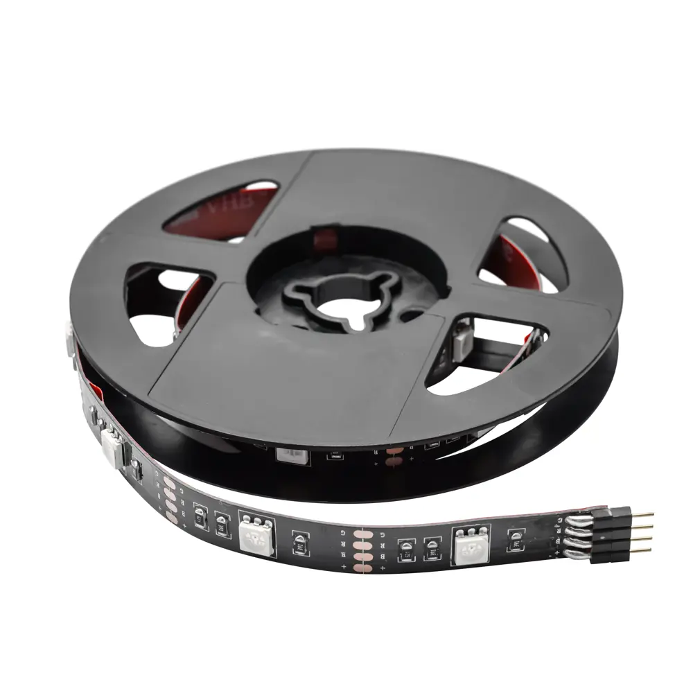 Фото 6 Комплект светодиодной ленты SMD 5050 30 диод/7.2 Вт/м 7.2 В 10 мм IP20 1 м RGB свет Фото 6 Комплект светодиодной ленты SMD 5050 30 диод/7.2 Вт/м 7.2 В 10 мм IP20 1 м RGB свет