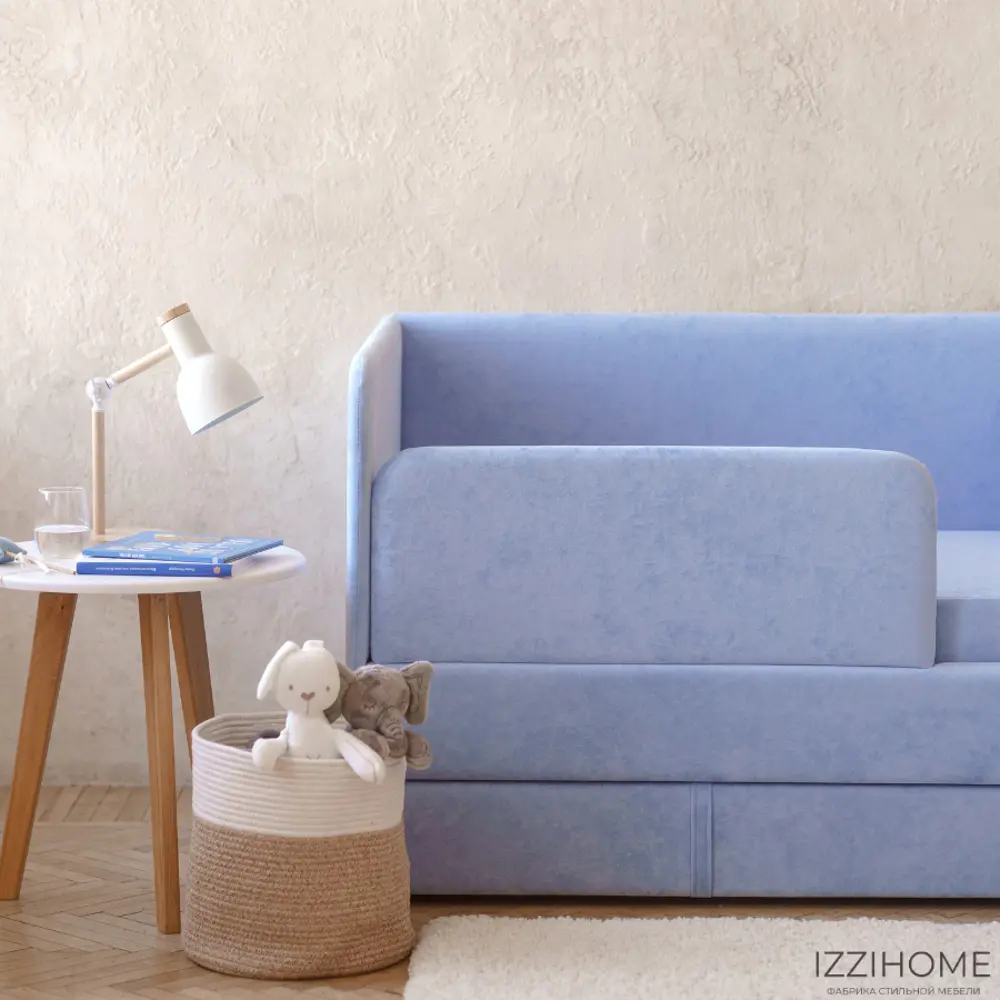Фото 14 Диван-кровать детский Izzihome Happy 87x80x168 см ДСП цвет васильковый Фото 14 Диван-кровать детский Izzihome Happy 87x80x168 см ДСП цвет васильковый