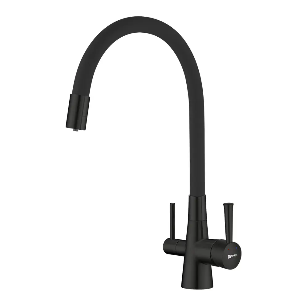 Фото 3 Смеситель для кухни Lemark Comfort цвет черный LM3075BL Фото 3 Смеситель для кухни Lemark Comfort цвет черный LM3075BL