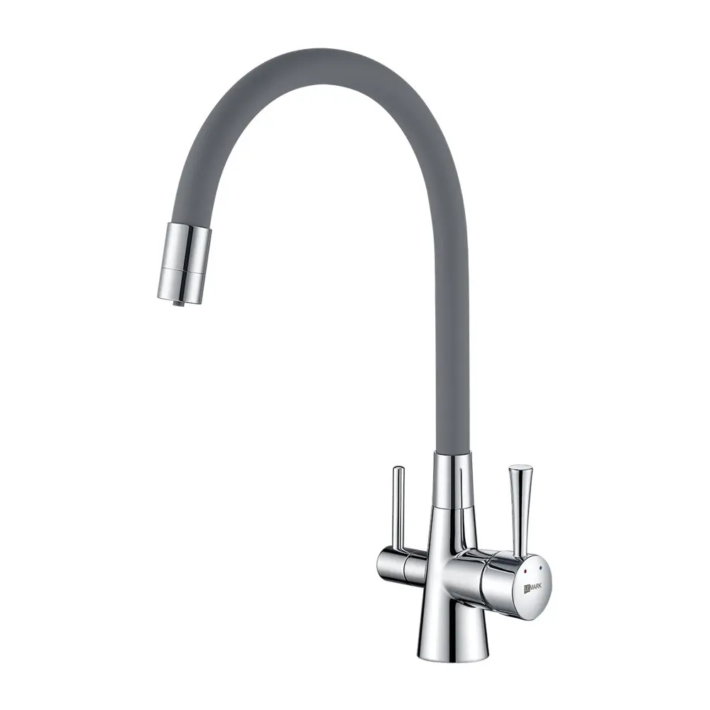 Фото Смеситель для кухни Lemark Comfort цвет светло-серый LM3075C-Gray Фото Смеситель для кухни Lemark Comfort цвет светло-серый LM3075C-Gray