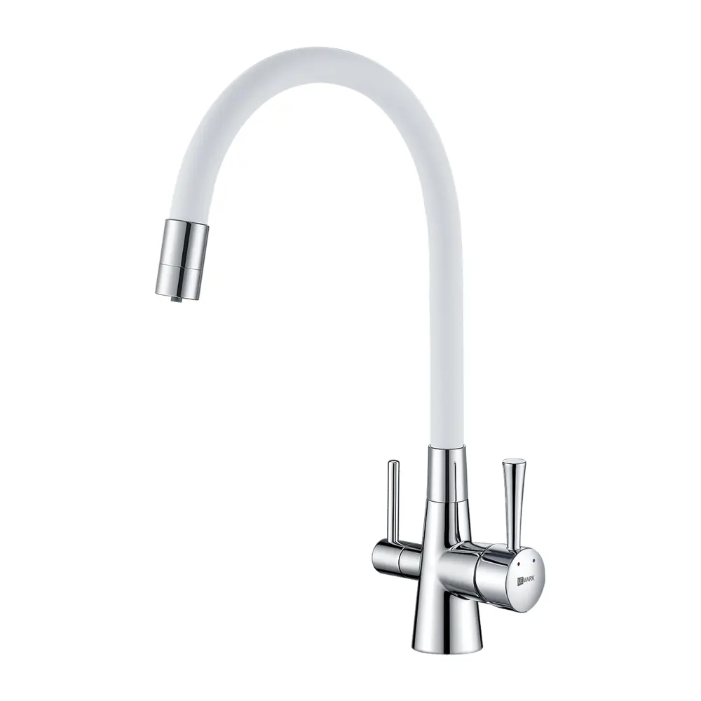 Фото 2 Смеситель для кухни Lemark Comfort цвет белый LM3075C-White Фото 2 Смеситель для кухни Lemark Comfort цвет белый LM3075C-White
