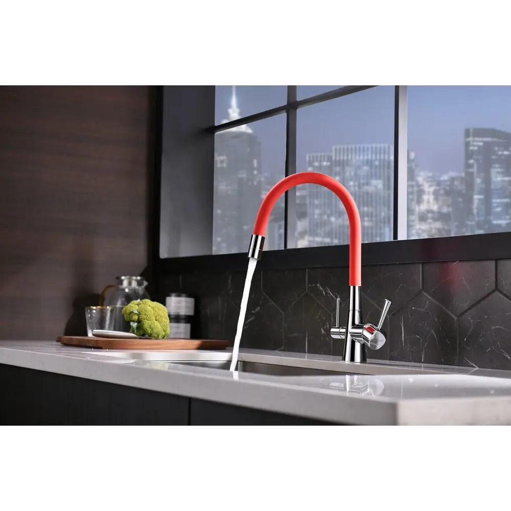 Фото 7 Смеситель для кухни Lemark Comfort цвет красный Фото 7 Смеситель для кухни Lemark Comfort цвет красный