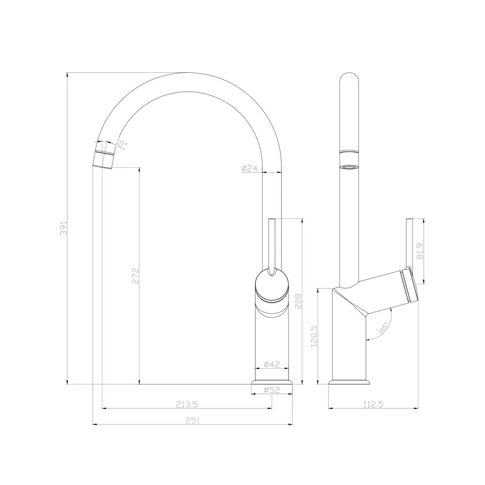 Фото 4 Смеситель для кухни Lemark Minima цвет хромированный LM3805C Фото 4 Смеситель для кухни Lemark Minima цвет хромированный LM3805C