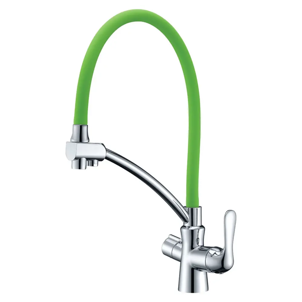 Фото Смеситель для кухни Lemark Comfort LM3070C-Green Фото Смеситель для кухни Lemark Comfort LM3070C-Green