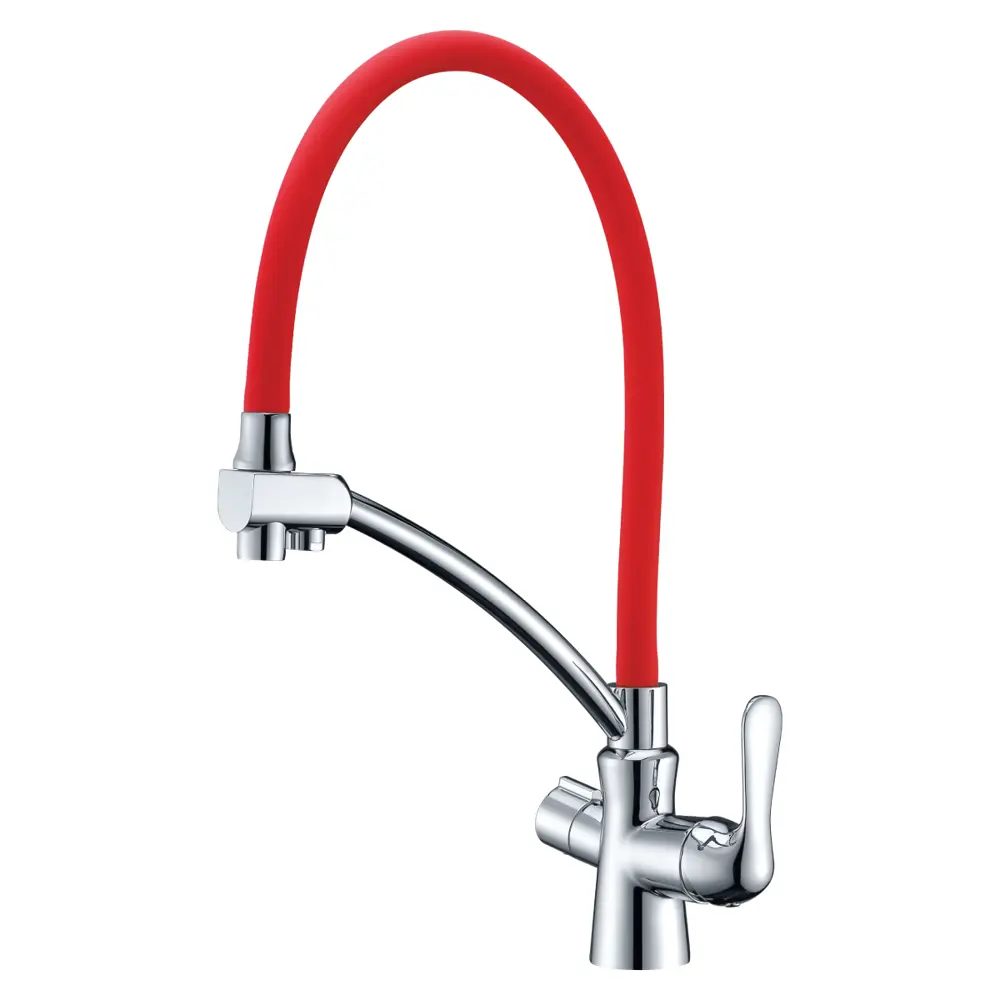 Фото Смеситель для кухни Lemark Comfort LM3070C-Red Фото Смеситель для кухни Lemark Comfort LM3070C-Red