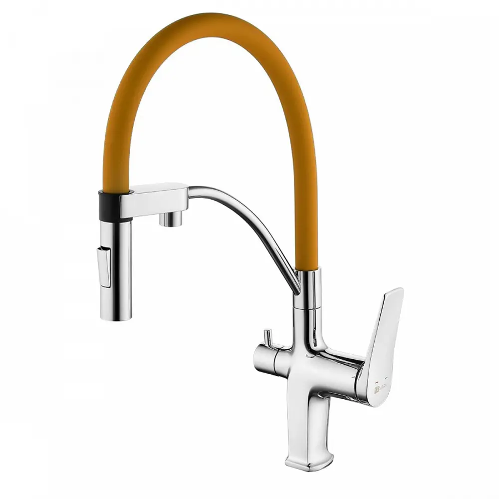 Фото Однорычажный смеситель Lemark Comfort lm3074c-orange 20.6 см цвет оранжевый Фото Однорычажный смеситель Lemark Comfort lm3074c-orange 20.6 см цвет оранжевый