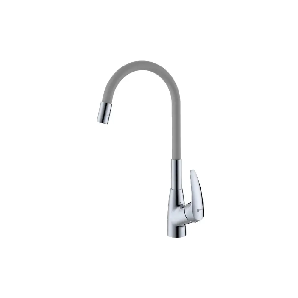 Фото 2 Смеситель для кухни Lemark LM0415C-Gray гибкий излив 26.1 см цвет хром, серый Фото 2 Смеситель для кухни Lemark LM0415C-Gray гибкий излив 26.1 см цвет хром, серый