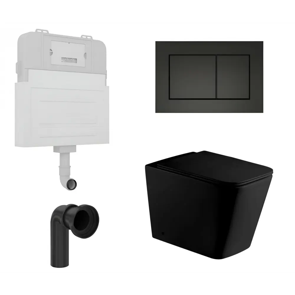 Фото Комплект инсталляция с унитазом Enio 535881 цвет черный