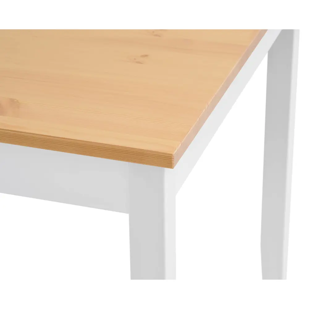 Фото 9 Стол прямоугольный Лузалес 74x118 см дерево цвет белый/ светло-коричневый Фото 9 Стол прямоугольный Лузалес 74x118 см дерево цвет белый/ светло-коричневый