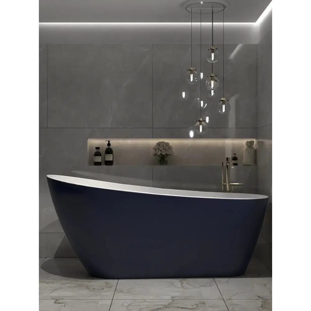 Фото 6 Ванна Watersense Rita акриловая 170x74 отдельностоящаясиняя матовая Фото 6 Ванна Watersense Rita акриловая 170x74 отдельностоящаясиняя матовая