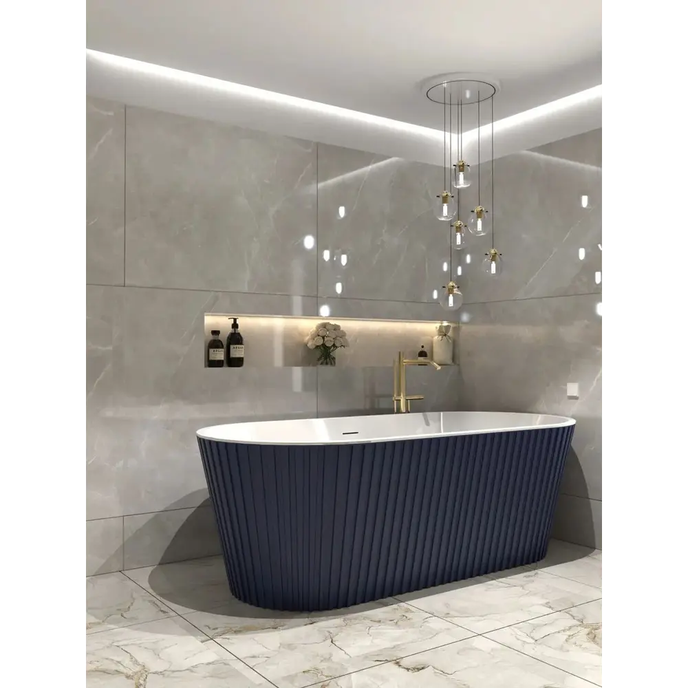 Фото 7 Ванна Watersense Lana акриловая 170x80 отдельностоящая синяя матовая Фото 7 Ванна Watersense Lana акриловая 170x80 отдельностоящая синяя матовая