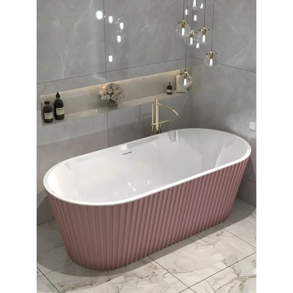 Фото 7 Ванна Watersense Lana акриловая 170x80 отдельностоящая розовая матовая Фото 7 Ванна Watersense Lana акриловая 170x80 отдельностоящая розовая матовая