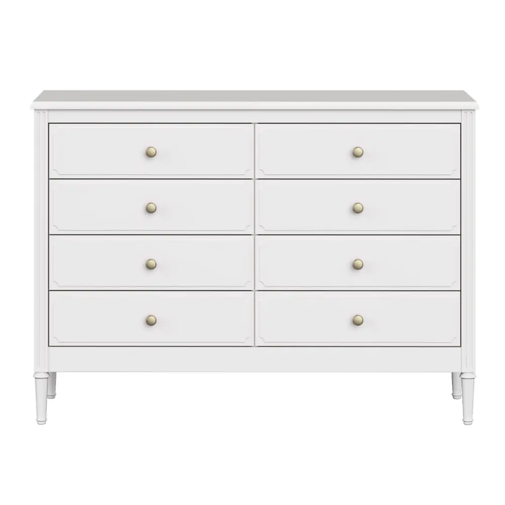 Фото Комод Ellipse furniture Elit 8 ящиков 128x46x94 см МДФ цвет белый Фото Комод Ellipse furniture Elit 8 ящиков 128x46x94 см МДФ цвет белый