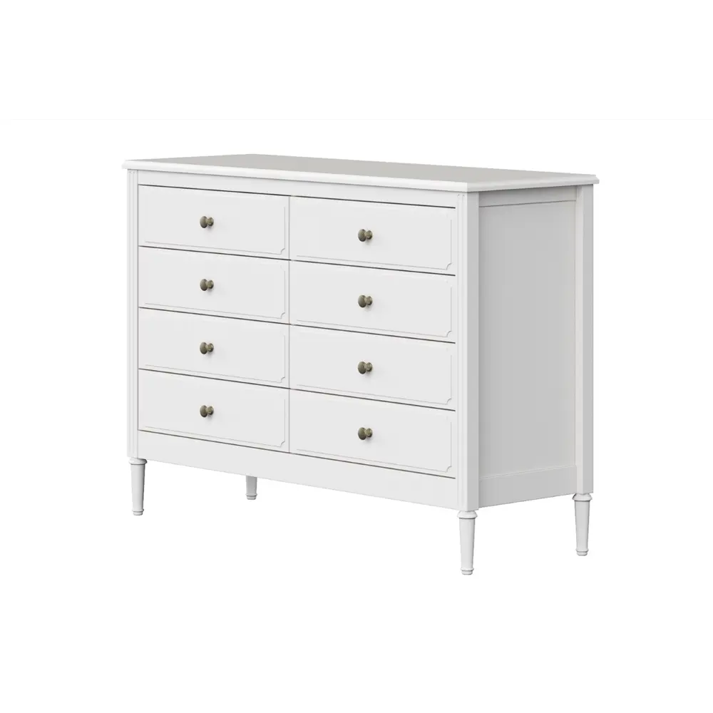 Фото 5 Комод Ellipse furniture Elit 8 ящиков 128x46x94 см МДФ цвет белый Фото 5 Комод Ellipse furniture Elit 8 ящиков 128x46x94 см МДФ цвет белый