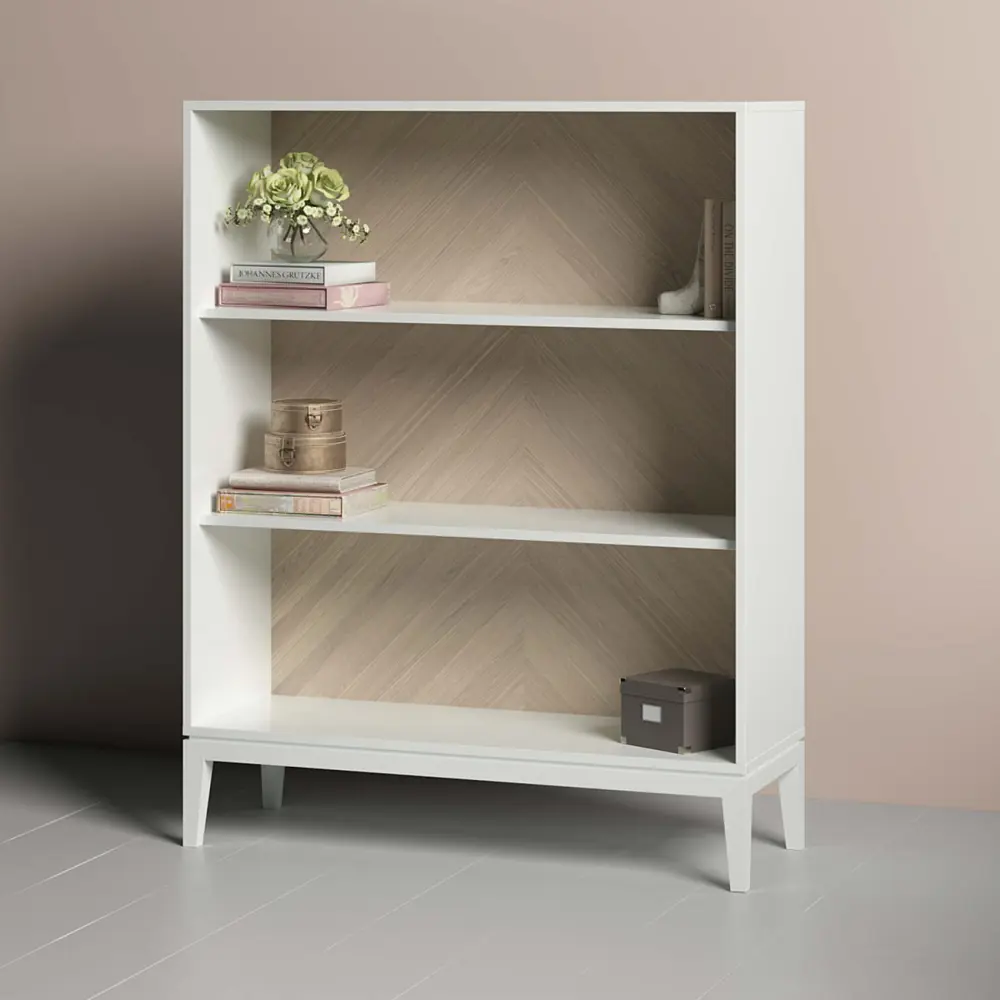 Фото 6 Стеллаж с полками Ellipse furniture Fjord M 100x128x36 см МДФ цвет белый Фото 6 Стеллаж с полками Ellipse furniture Fjord M 100x128x36 см МДФ цвет белый