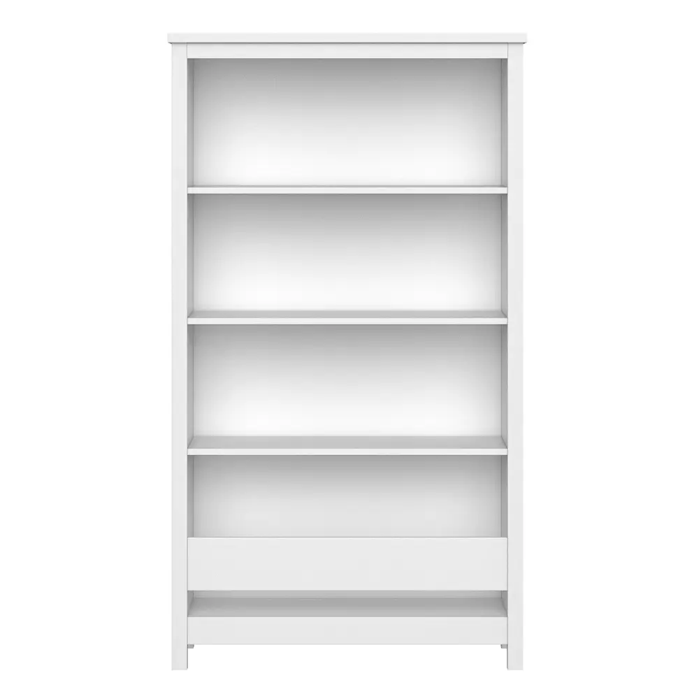 Фото Стеллаж с полками Ellipse furniture Wood L 92x162.7x36 см МДФ цвет белый Фото Стеллаж с полками Ellipse furniture Wood L 92x162.7x36 см МДФ цвет белый