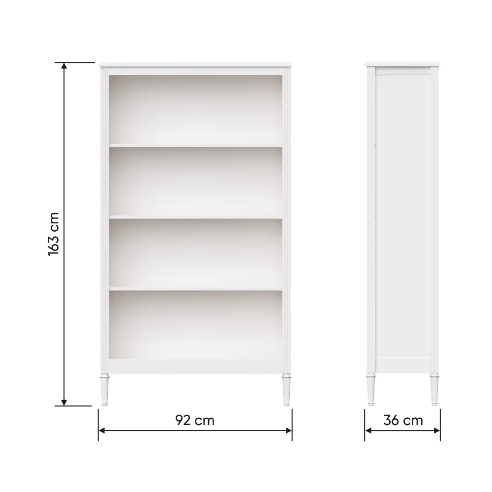 Фото 7 Стеллаж с полками Ellipse furniture Elit L 92x163x36 см МДФ цвет белый Фото 7 Стеллаж с полками Ellipse furniture Elit L 92x163x36 см МДФ цвет белый