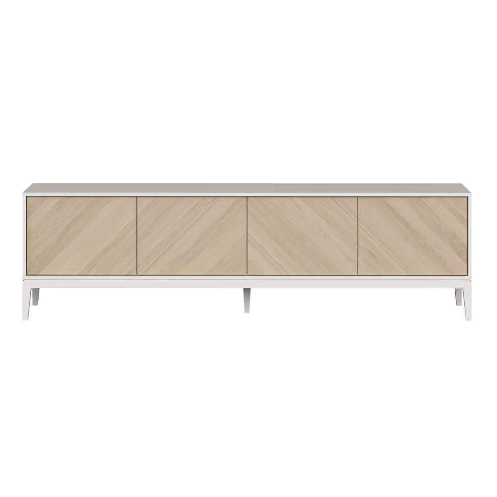 Фото 2 Тумба под телевизор Ellipse furniture Fjord 206.4x58.8x40.5 см МДФ цвет белый Фото 2 Тумба под телевизор Ellipse furniture Fjord 206.4x58.8x40.5 см МДФ цвет белый