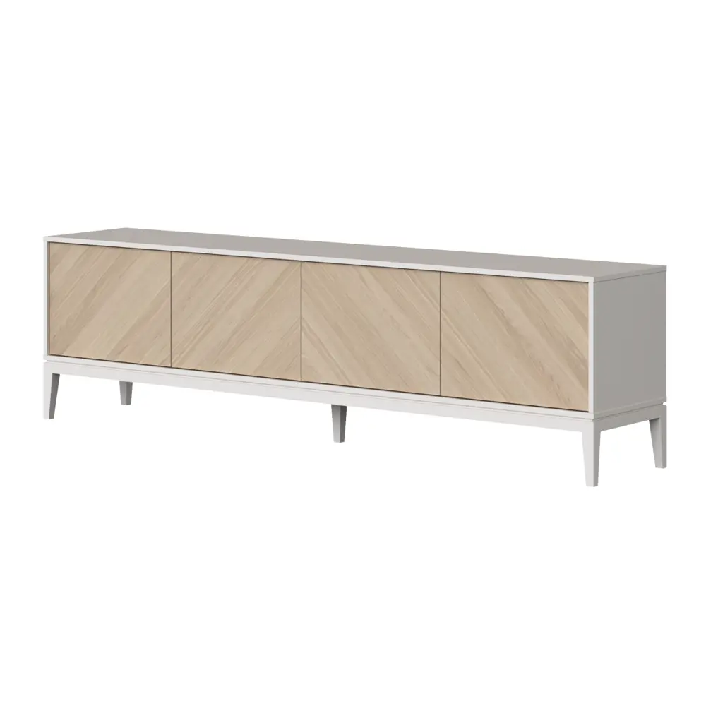 Фото 5 Тумба под телевизор Ellipse furniture Fjord 206.4x58.8x40.5 см МДФ цвет белый Фото 5 Тумба под телевизор Ellipse furniture Fjord 206.4x58.8x40.5 см МДФ цвет белый
