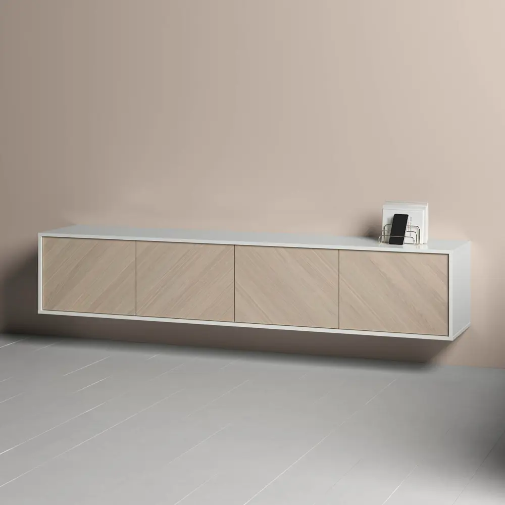 Фото 9 Тумба под телевизор Ellipse furniture Fjord 206.4x39.8x40.5 см МДФ цвет белый Фото 9 Тумба под телевизор Ellipse furniture Fjord 206.4x39.8x40.5 см МДФ цвет белый