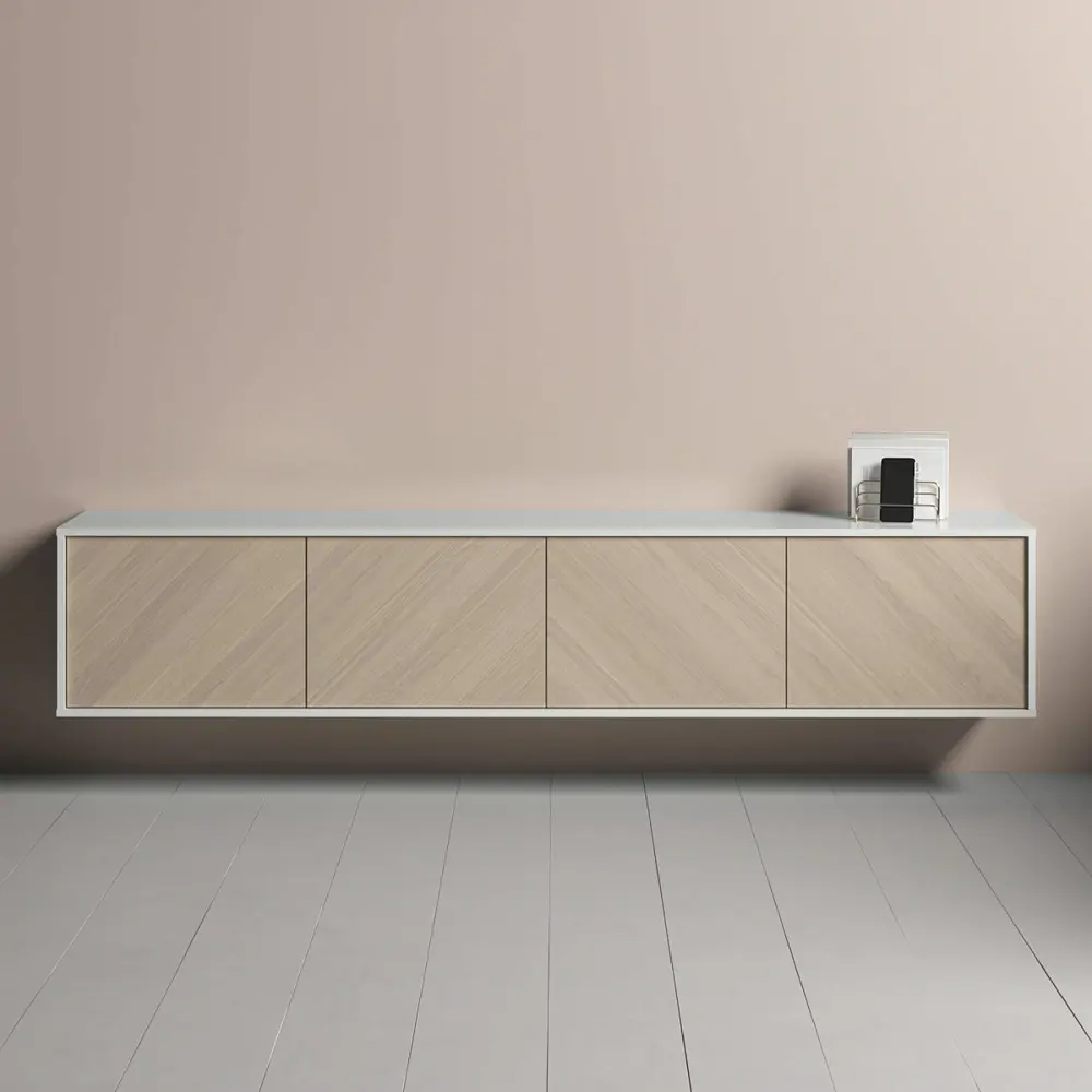 Фото 7 Тумба под телевизор Ellipse furniture Fjord 206.4x39.8x40.5 см МДФ цвет белый Фото 7 Тумба под телевизор Ellipse furniture Fjord 206.4x39.8x40.5 см МДФ цвет белый