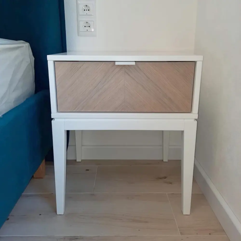 Фото 9 Тумба прикроватная Ellipse furniture 47.4x55.6x40.8 см 1 ящик МДФ цвет белый Фото 9 Тумба прикроватная Ellipse furniture 47.4x55.6x40.8 см 1 ящик МДФ цвет белый