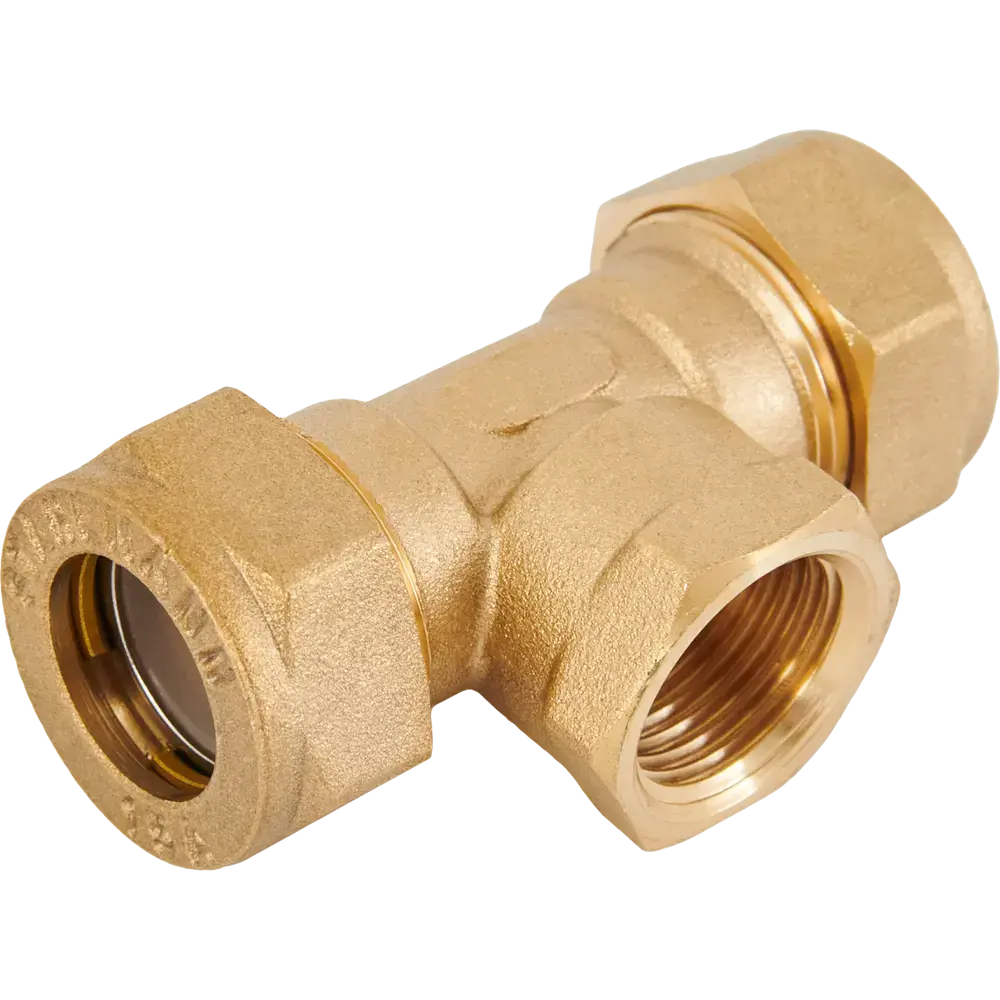 Фото 3 Тройник комбинированный Stahlmann 15x1/2"x15 мм ВР латунь 3 шт Фото 3 Тройник комбинированный Stahlmann 15x1/2"x15 мм ВР латунь 3 шт