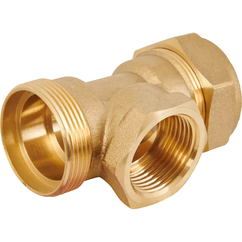 Фото 4 Тройник комбинированный Stahlmann 20x3/4"x20 мм ВР латунь 3 шт Фото 4 Тройник комбинированный Stahlmann 20x3/4"x20 мм ВР латунь 3 шт