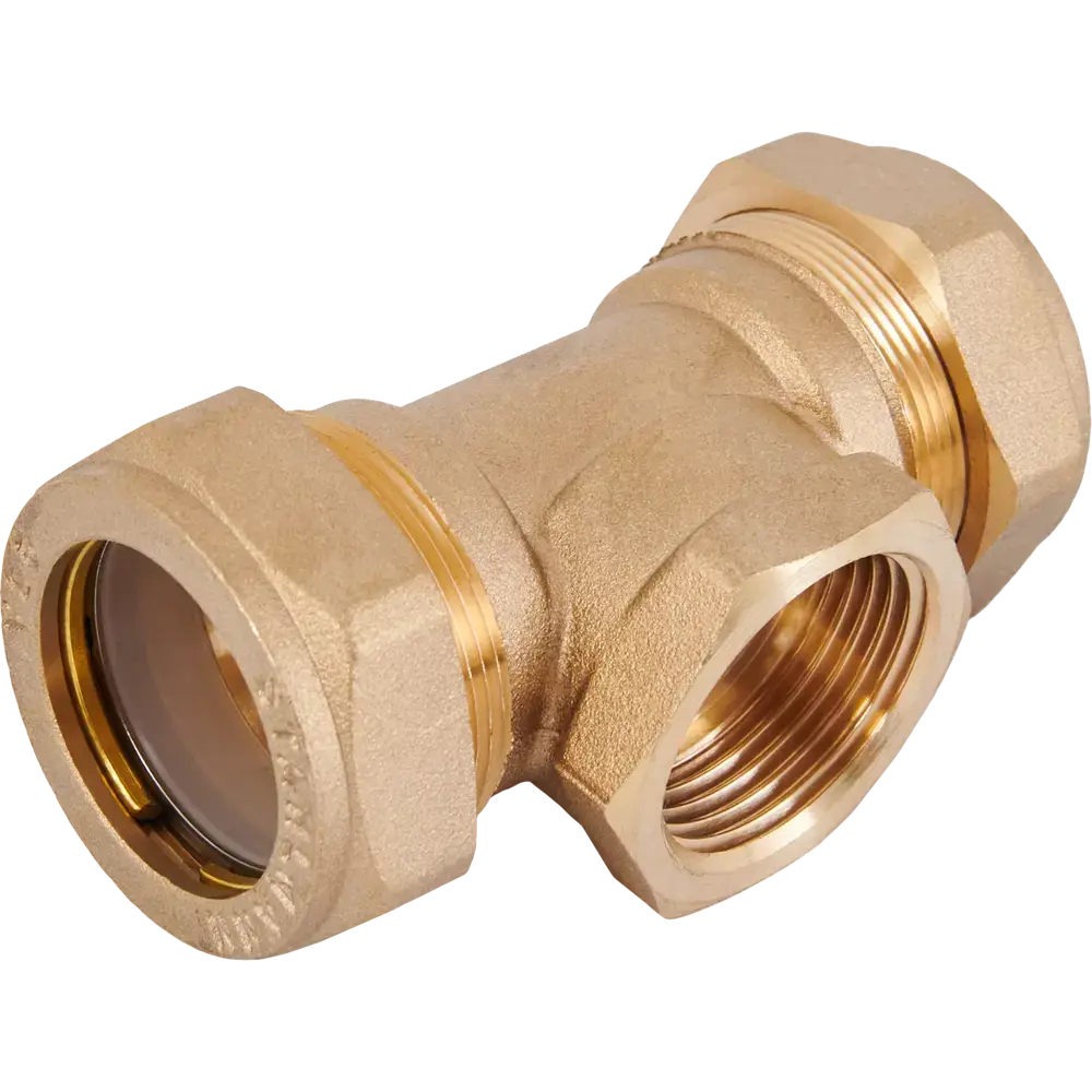 Фото 3 Тройник комбинированный Stahlmann 32x1 1/4"x32 мм ВР латунь 3 шт Фото 3 Тройник комбинированный Stahlmann 32x1 1/4"x32 мм ВР латунь 3 шт