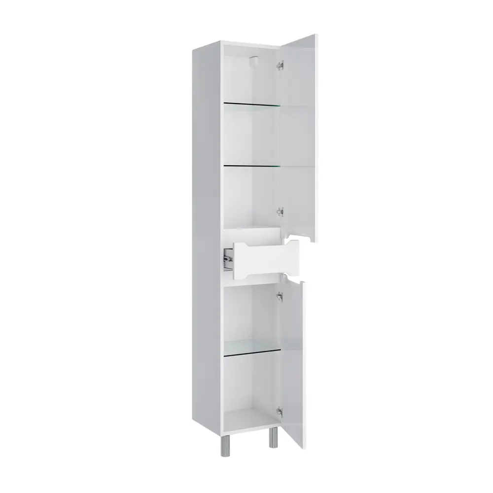 Фото 3 Шкаф распашной Ruvann ДШ.VERY-30 33.2x175.7x31.6 см дерево цвет белый Фото 3 Шкаф распашной Ruvann ДШ.VERY-30 33.2x175.7x31.6 см дерево цвет белый