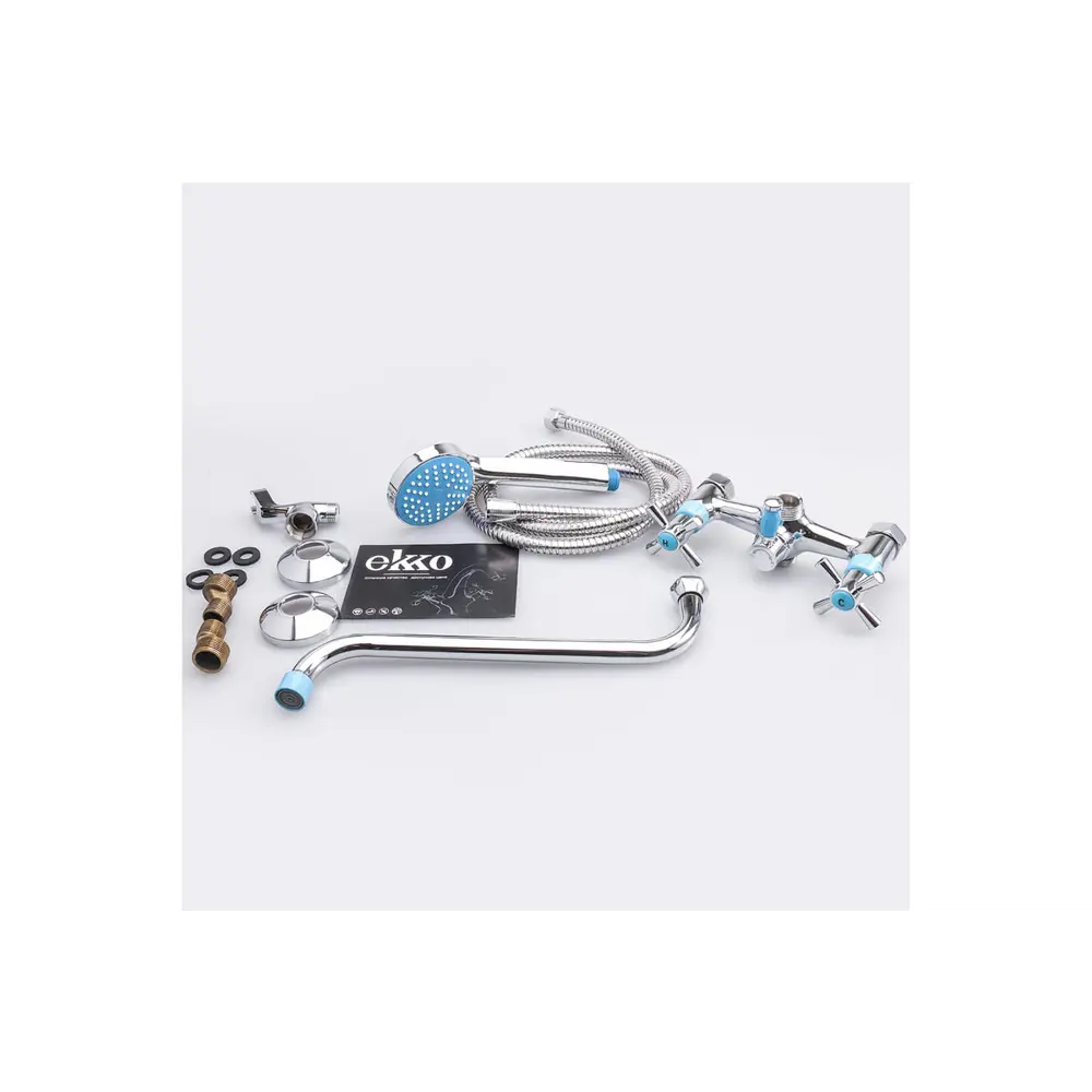 Фото 9 Смеситель для ванны Ekko E22118-11 двухвентильный цвет хром