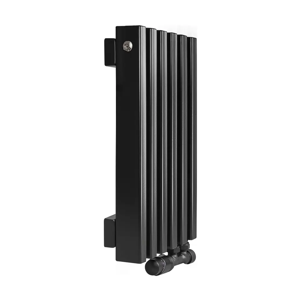 Фото 2 Радиатор трубчатый Arbiola Compact 50/85 6 секций нижнее правое подключение сталь черный с кронштейном Фото 2 Радиатор трубчатый Arbiola Compact 50/85 6 секций нижнее правое подключение сталь черный с кронштейном