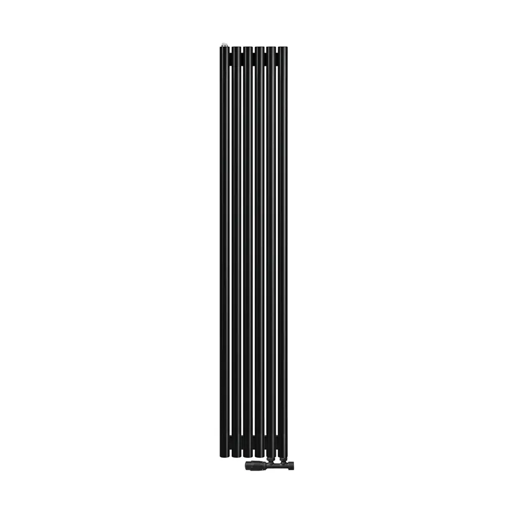 Фото Радиатор трубчатый Arbiola Iris 50/67 6 секций нижнее правое подключение сталь черный с кронштейном Фото Радиатор трубчатый Arbiola Iris 50/67 6 секций нижнее правое подключение сталь черный с кронштейном