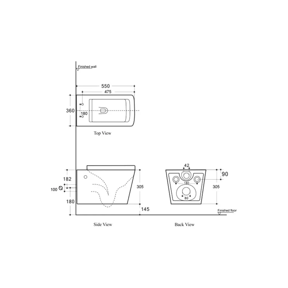 Фото 6 Комплект инсталляция с унитазом 3 в 1 инсталляция Enio Tecnico 52 унитаз Aquanet Tavr-W BW 287011 кнопка черная матовая Rotondo