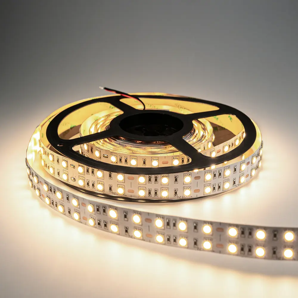 Фото 3 Светодиодная лента Eleganz Lux 5050 120 LED (28.8W/M) 12V нейтральная 4500К IP20 ДВУХРЯДНАЯ, 5м Фото 3 Светодиодная лента Eleganz Lux 5050 120 LED (28.8W/M) 12V нейтральная 4500К IP20 ДВУХРЯДНАЯ, 5м