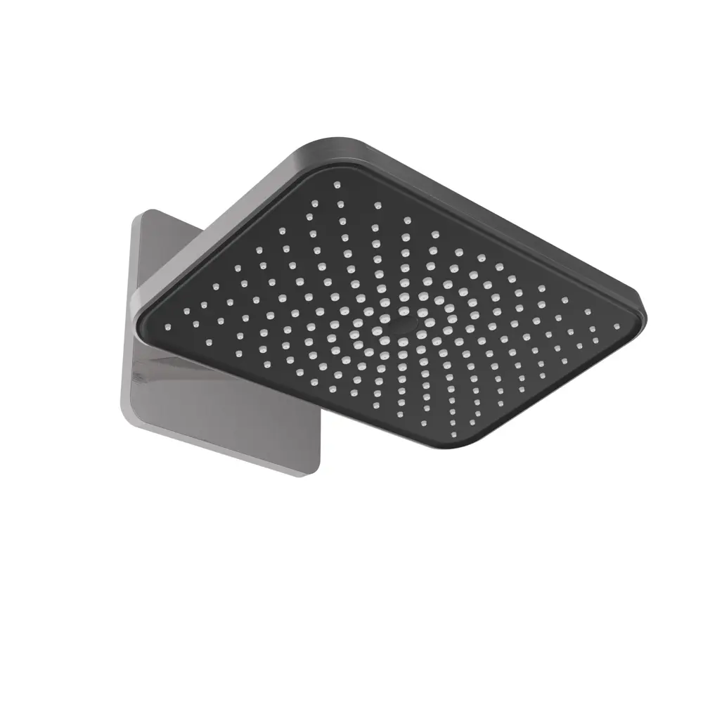 Фото 2 Комплект Vincea Inspire VSHD-3I4CGM,VSHN-3I4HGM: верхний душ с держателем, ручной душ с шлангом цвет вороненая сталь Фото 2 Комплект Vincea Inspire VSHD-3I4CGM,VSHN-3I4HGM: верхний душ с держателем, ручной душ с шлангом цвет вороненая сталь