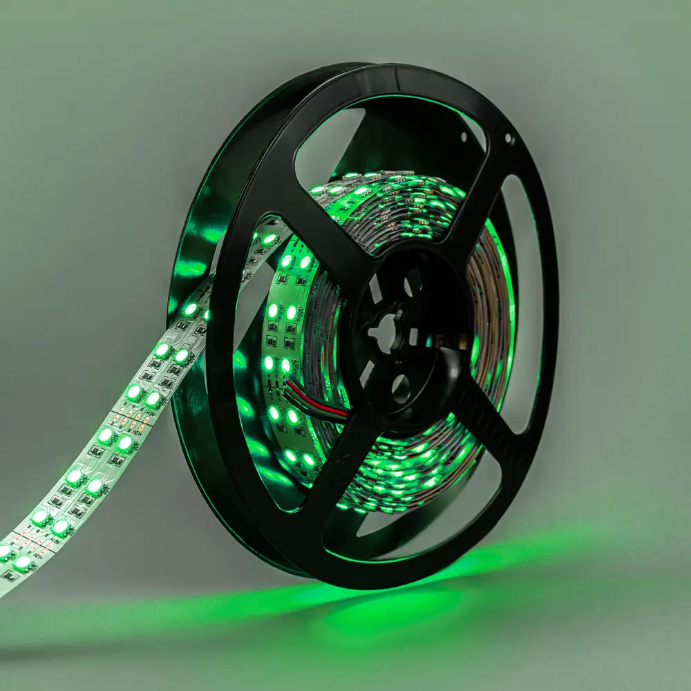 Фото 5 Светодиодная лента Eleganz Lux 5050 120 LED (28.8W/M) 12V RGB IP20 ДВУХРЯДНАЯ, 5м Фото 5 Светодиодная лента Eleganz Lux 5050 120 LED (28.8W/M) 12V RGB IP20 ДВУХРЯДНАЯ, 5м