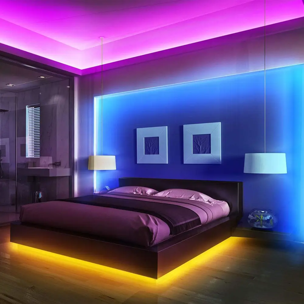 Фото 16 Светодиодная лента Eleganz Lux 5050 120 LED (28.8W/M) 12V RGB IP20 ДВУХРЯДНАЯ, 5м Фото 16 Светодиодная лента Eleganz Lux 5050 120 LED (28.8W/M) 12V RGB IP20 ДВУХРЯДНАЯ, 5м