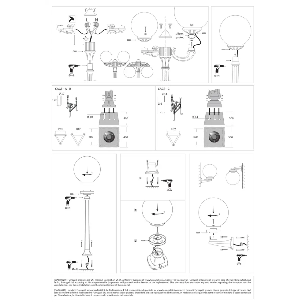 Фото 3 Фонарный столб уличный Ideal lux 187549 23 Вт 82 см IP55 цвет черный Фото 3 Фонарный столб уличный Ideal lux 187549 23 Вт 82 см IP55 цвет черный