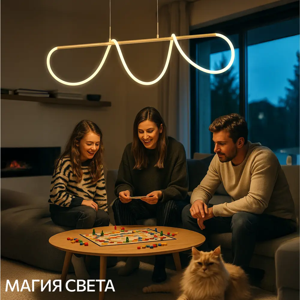 Фото 6 Люстра подвесная светодиодная Citilux Python с пультом управления 14 м² нейтральный белый свет цвет бронза Фото 6 Люстра подвесная светодиодная Citilux Python с пультом управления 14 м² нейтральный белый свет цвет бронза