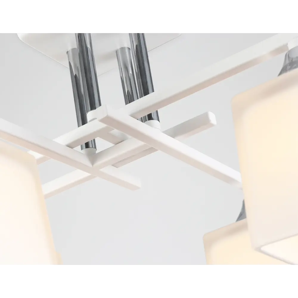 Фото 3 Люстра на штанге Ambrella light Traditional Tr303041 4 лампы 18 м² цвет белый/белый матовый