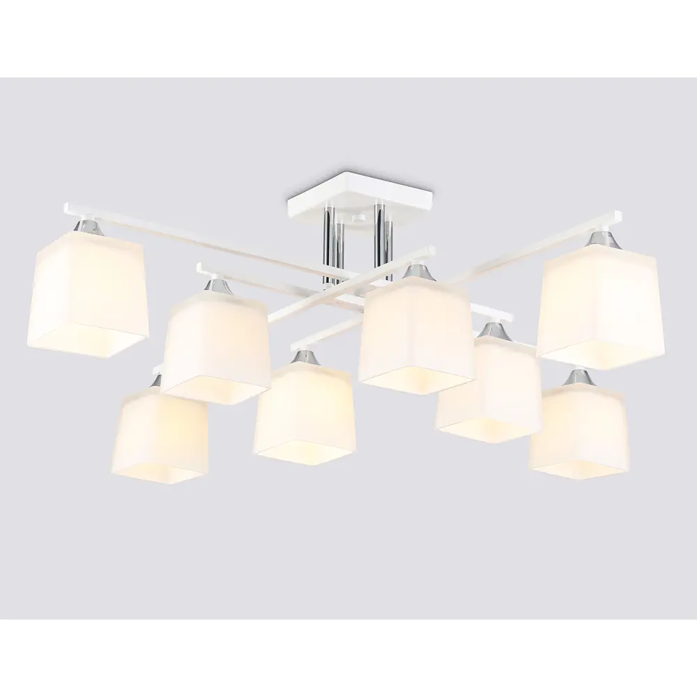 Фото 2 Люстра на штанге Ambrella light Traditional Tr303043 8 ламп 35 м² цвет белый/белый матовый