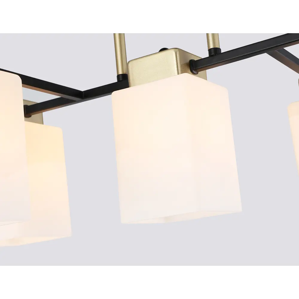 Фото 3 Люстра на штанге Ambrella light Traditional Tr303048 5 ламп 18 м² цвет золото/черный/белый матовый