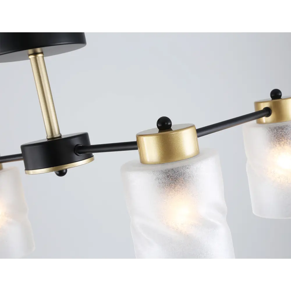 Фото 4 Люстра на штанге Ambrella light Traditional Tr303324 4 лампы 18 м² цвет золото/черный/белый матовый