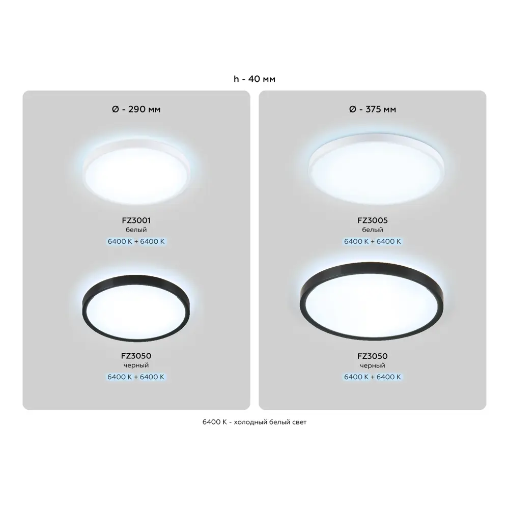 Фото 18 Светильник настенно-потолочный светодиодный Ambrella light Fz3005 8 м² нейтральный белый свет цвет белый Фото 18 Светильник настенно-потолочный светодиодный Ambrella light Fz3005 8 м² нейтральный белый свет цвет белый